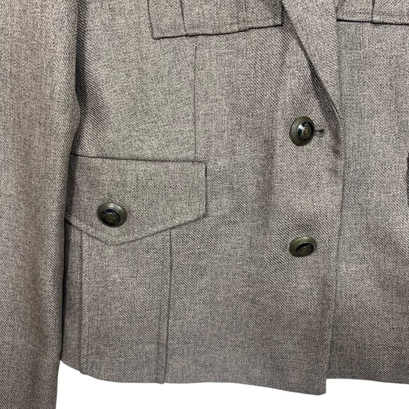 4 pocket brown blazer jacket size 11 SUZY SHIER - Picture 12 of 16